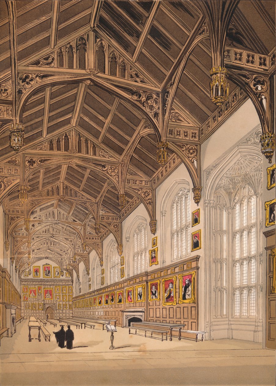 Christ Church Hall Oxford, 1845 av Unbekannt