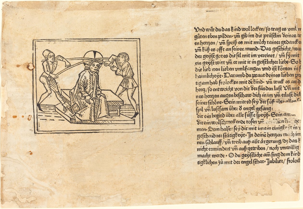 Kristus kronet med torner, 1477. av Unbekannt