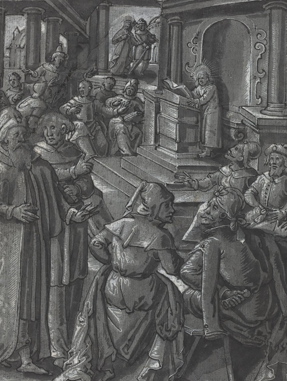 Kristus helbreder den lamme [verso], ca. 1600. av Unbekannt
