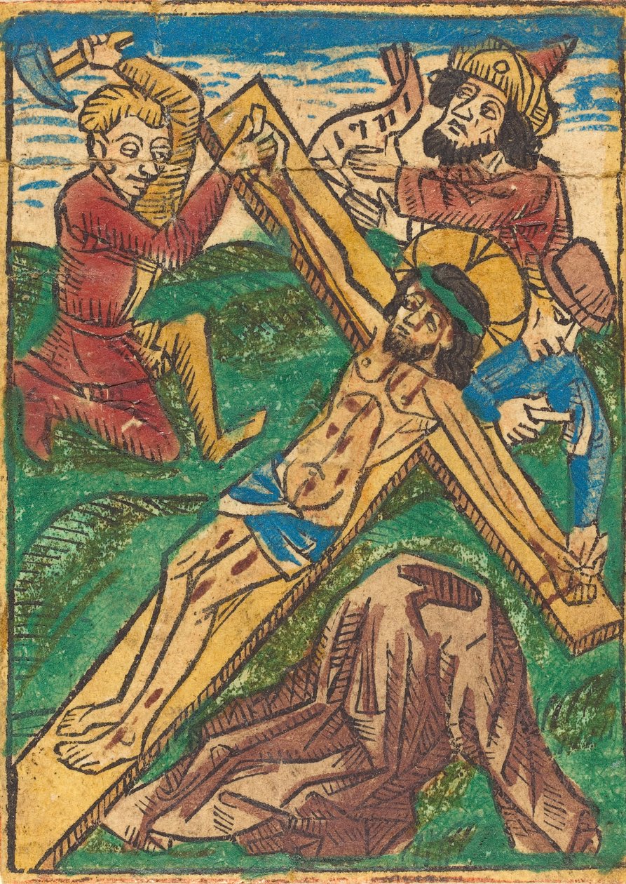 Kristus naglet til korset, ca. 1490. av Unbekannt