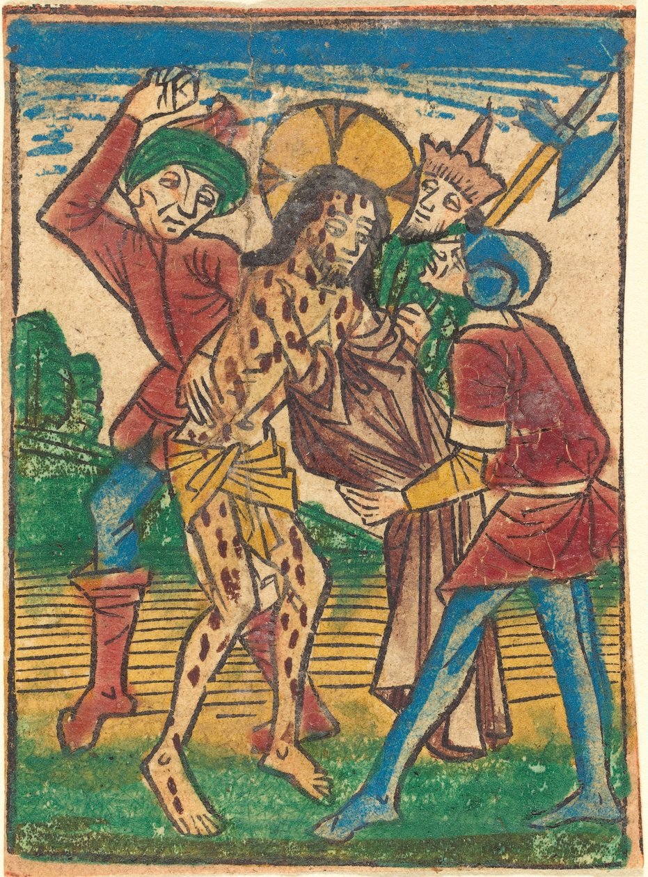 Kristus strippet, ca. 1490. av Unbekannt