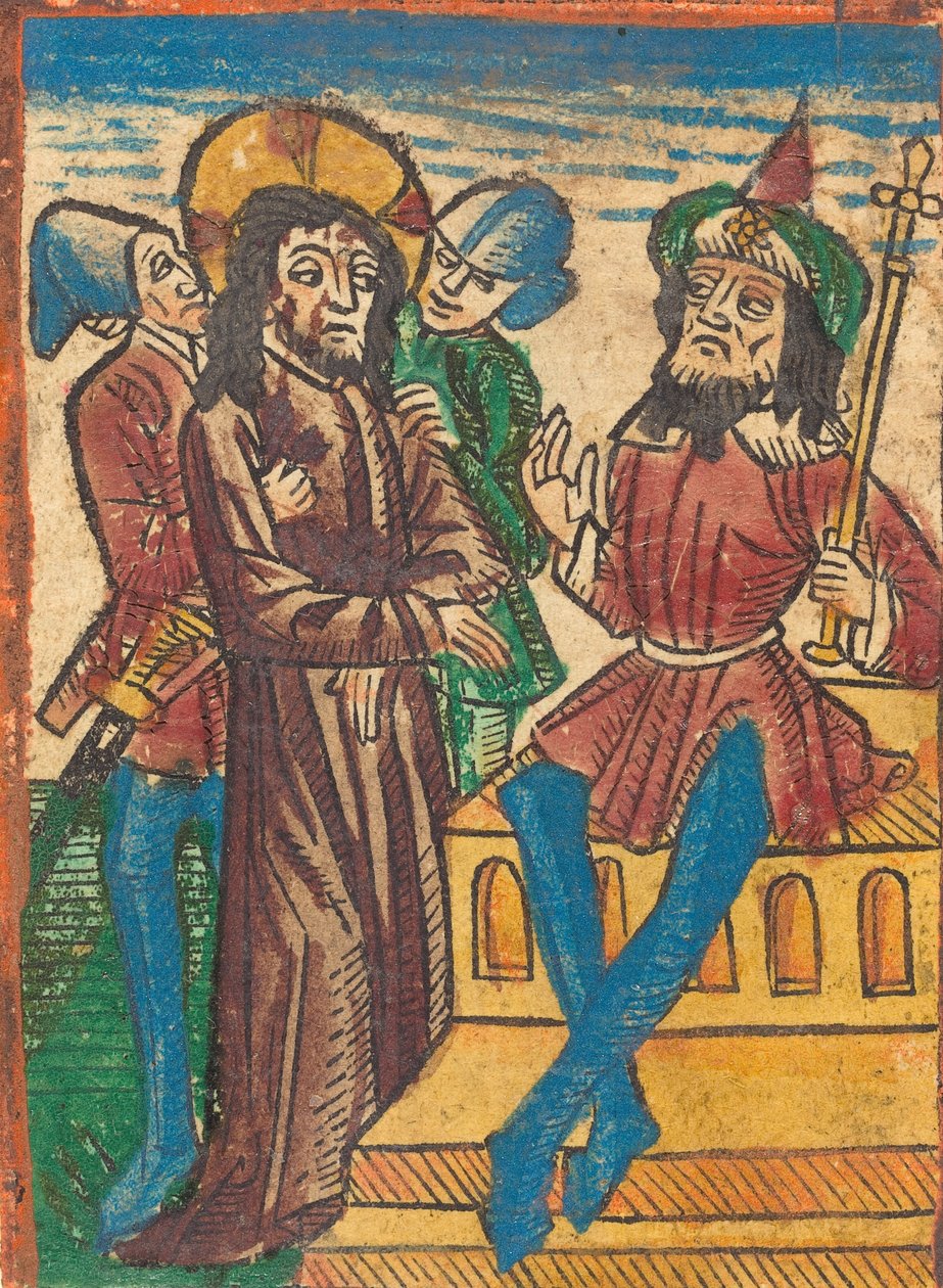 Kristus før Pilatus, ca. 1490. av Unbekannt