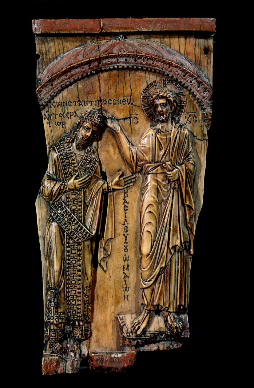 Kristus kronet keiser Konstantin VII, 945 av Unbekannt