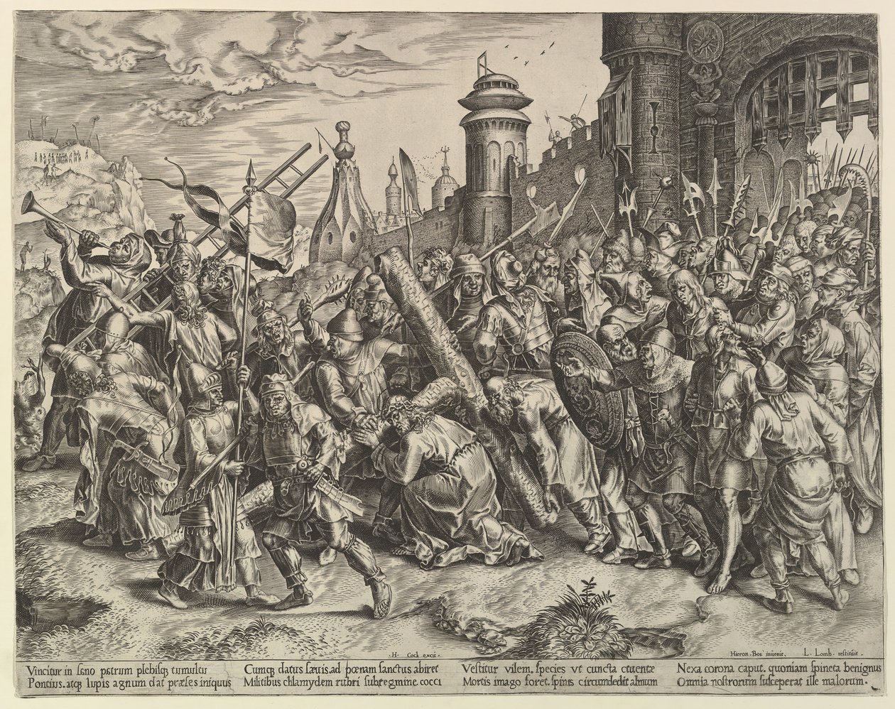 Kristus på vei til Golgata, ca. 1560. av Unbekannt