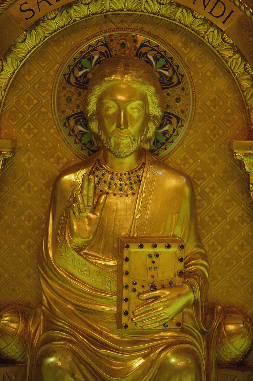 Kristus FrelserSaint-Martin d'Ainay kirke, Lyon, Frankrike av Unbekannt