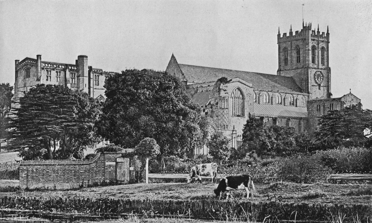 Christchurch Priory, c1910 av Unbekannt