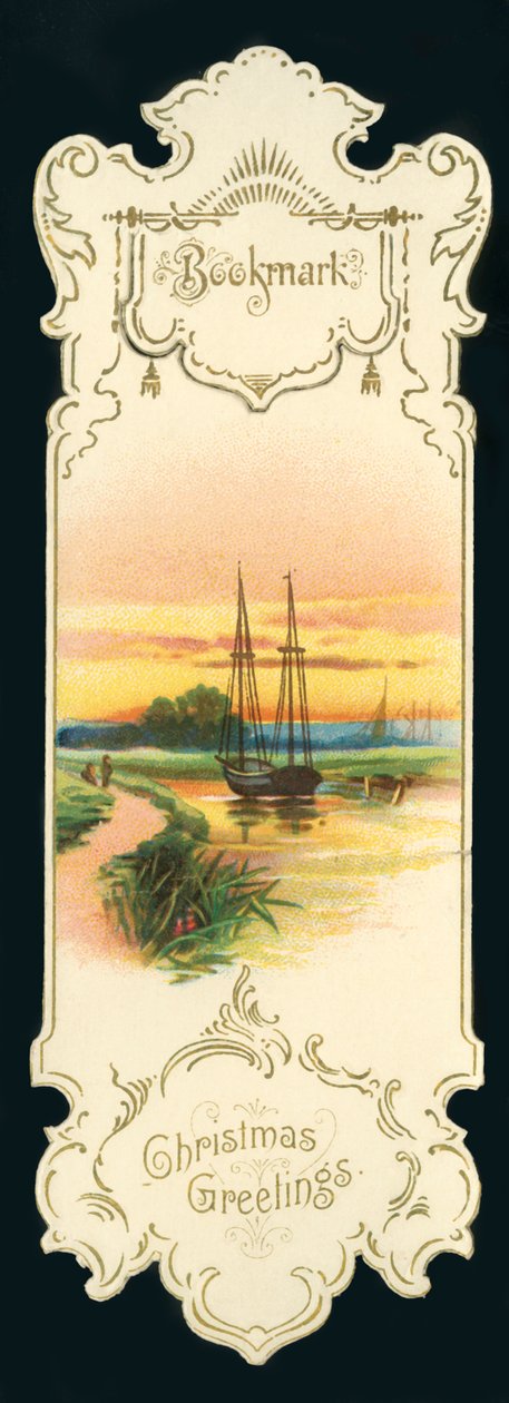 Julehilsen - Bokmerke, c1900. av Unbekannt