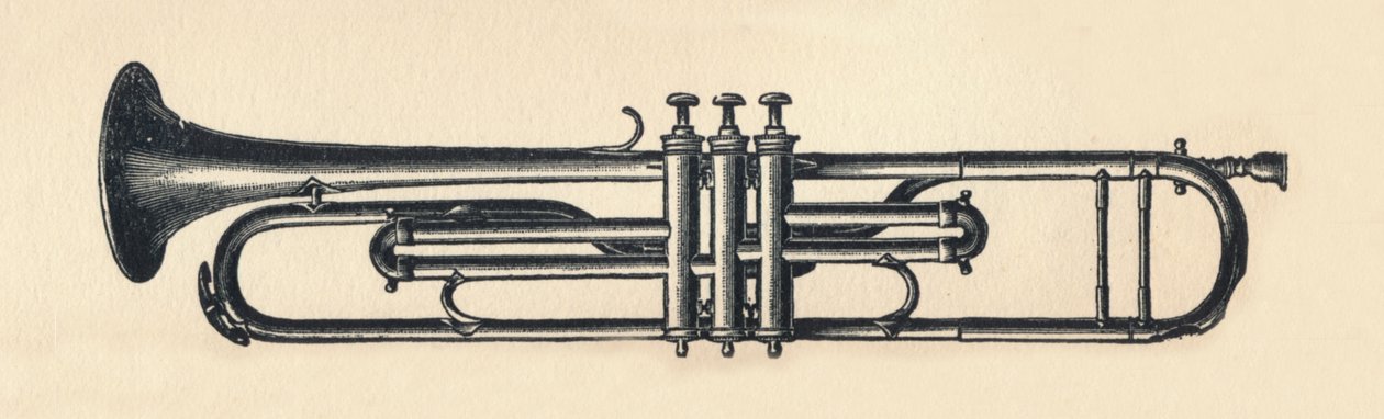 Kromatisk trompet, 1895. av Unbekannt