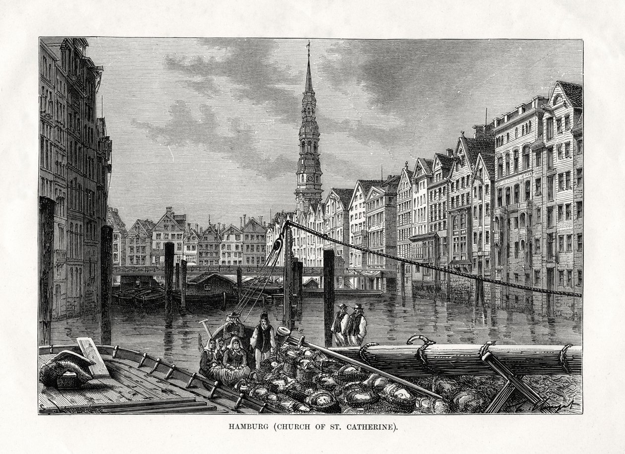 Katarina-kirken, Hamburg, Tyskland, 1879 av Unbekannt