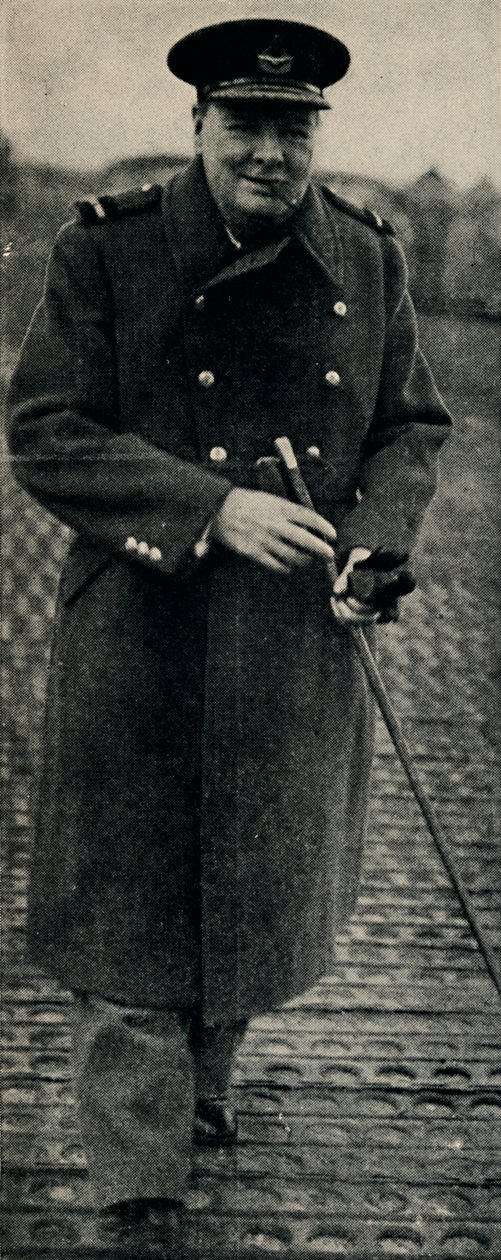 Churchill som flyver, c1945. av Unbekannt