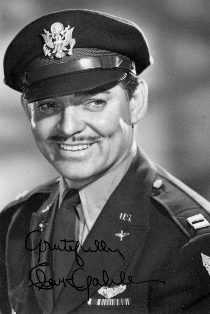 Clark Gable , amerikansk skuespiller, c1942-1945 av Unbekannt