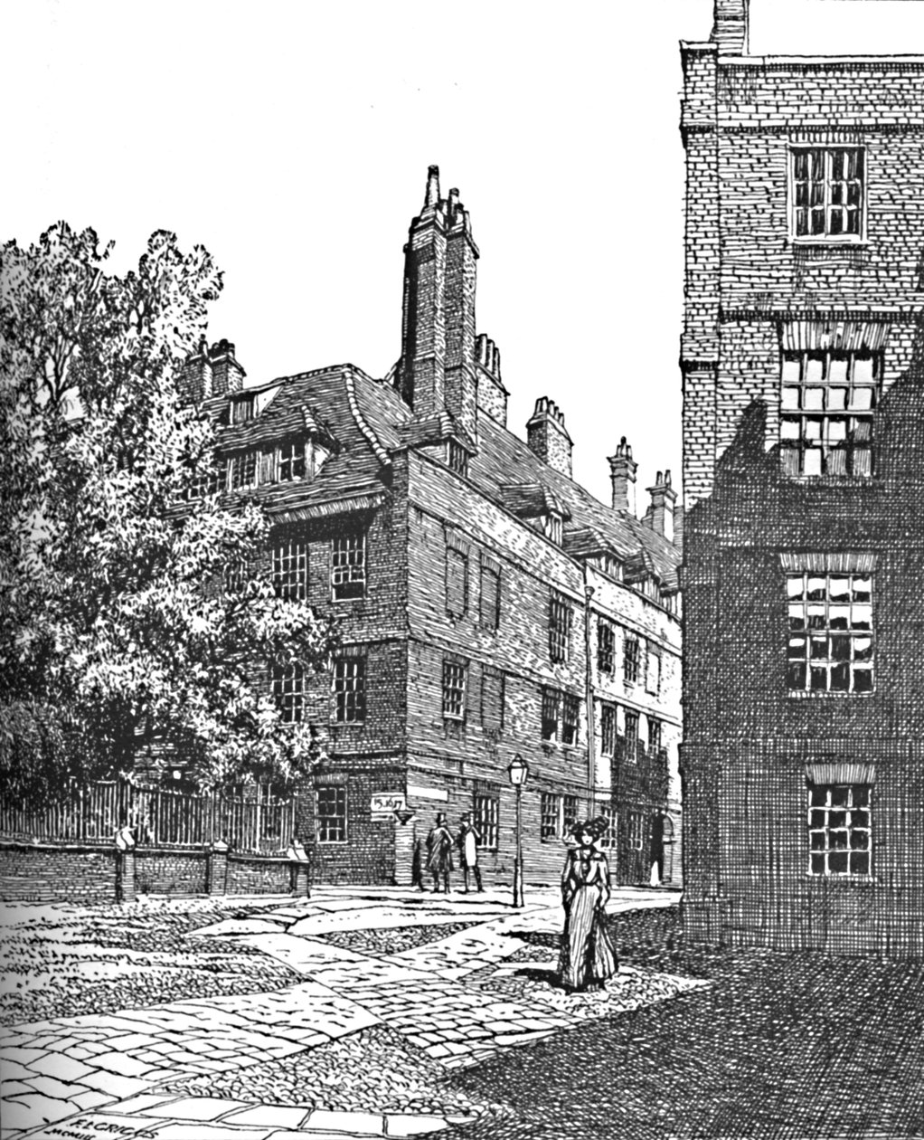 Cliffords Inn, Looking North East, 1903 av Unbekannt