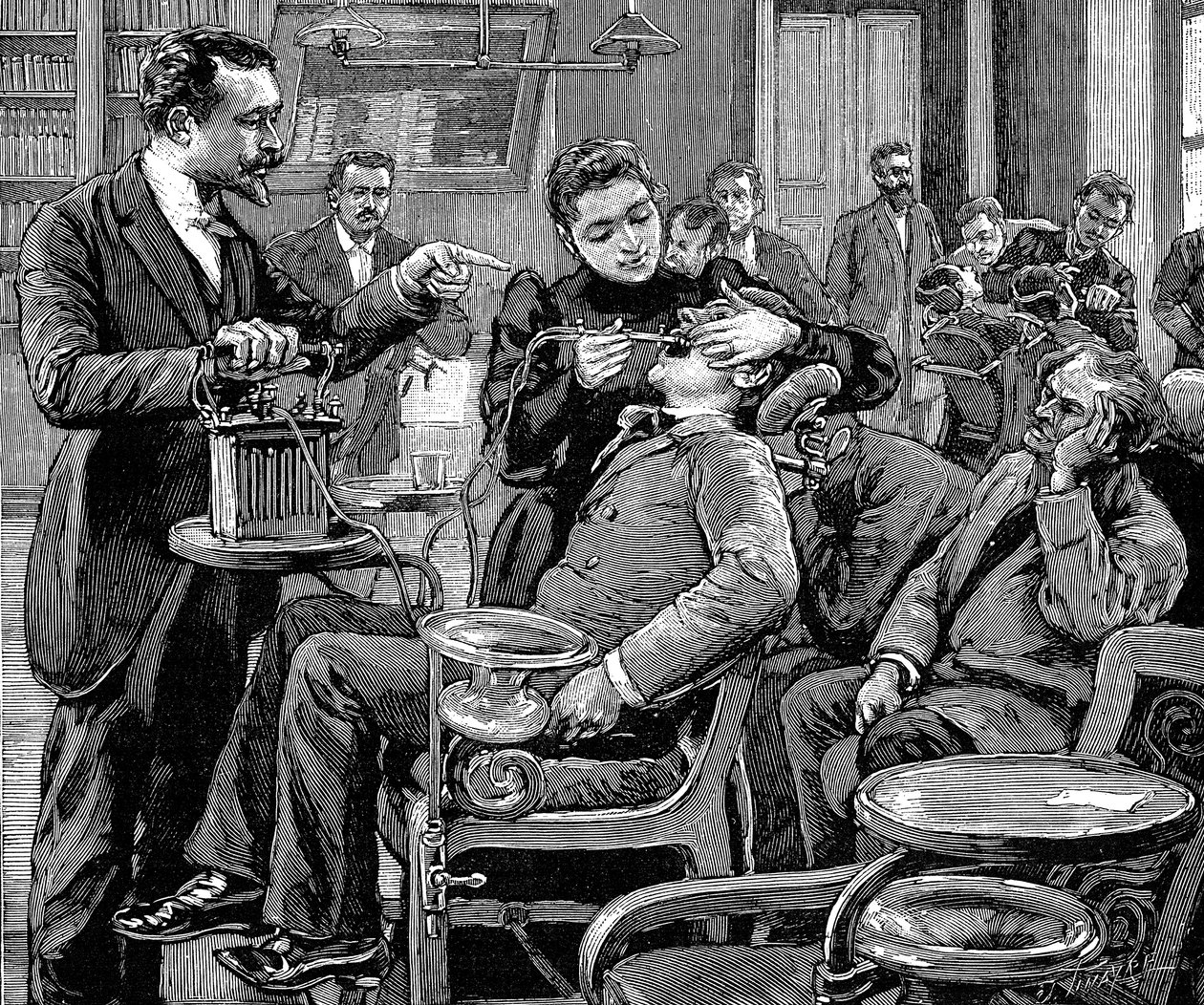 Klinikk ved School of Dentistry, Paris, 1892 av Unbekannt