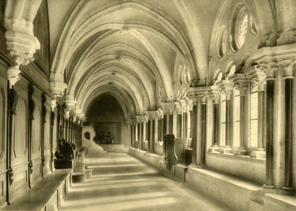 Cloisters, Heiligenkreuz Abbey, Niederösterreich, c1935. av Unbekannt