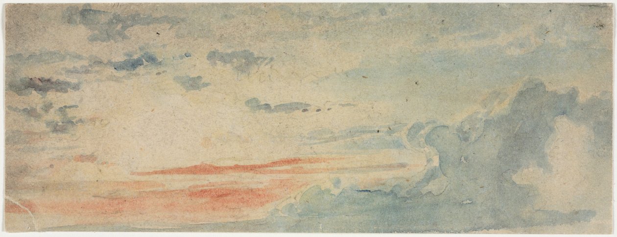 Cloud Study, 1800-tallet. av Unbekannt