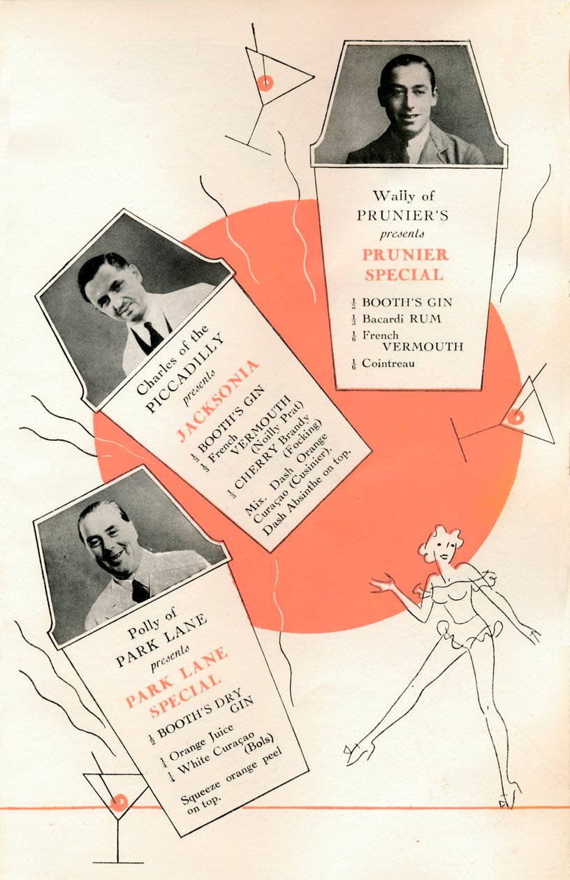 Cocktailoppskrifter, c1935 1935. av Unbekannt