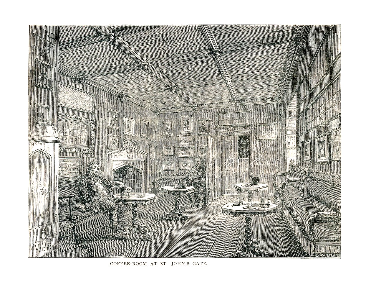 Kafferom ved St. Johns Gate, 1878 av Unbekannt