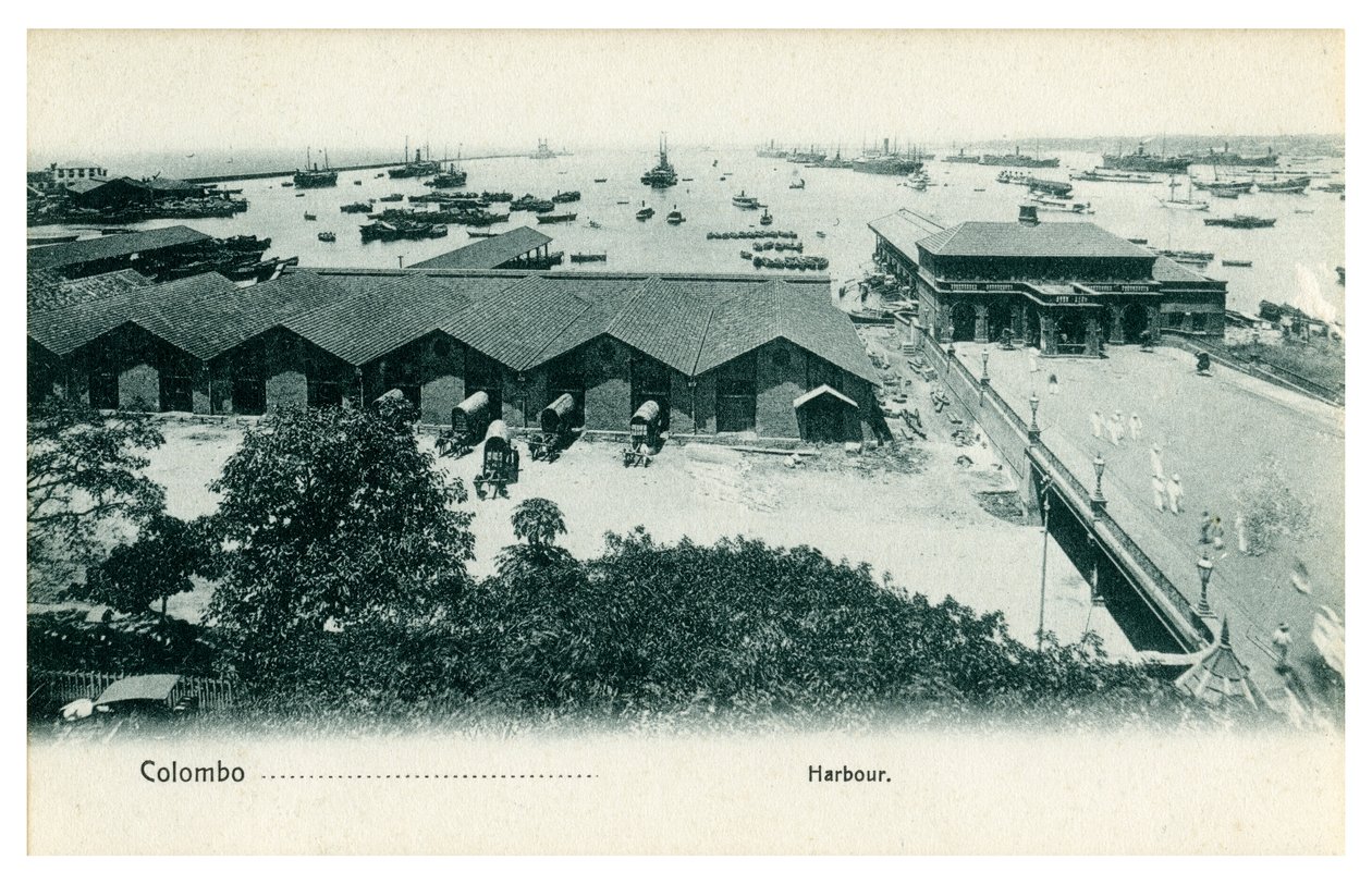 Colombo havn, Ceylon, tidlig på 1900-tallet av Unbekannt