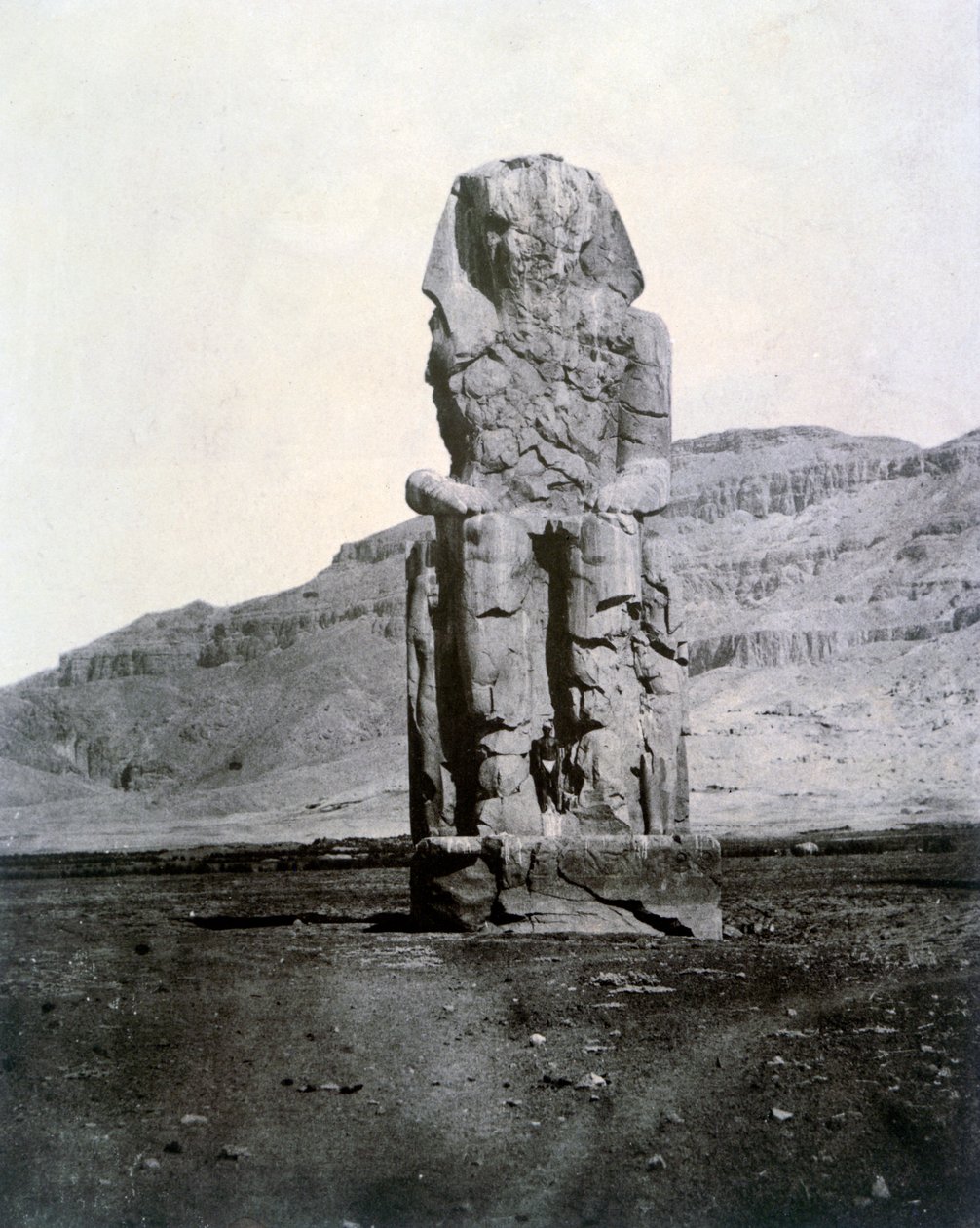 Colossi of Memnon, Theben, Egypt, 1852 av Unbekannt