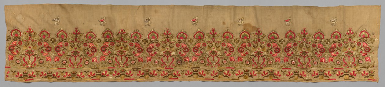 Komplett skjørtkant, 1700-tallet. av Unbekannt