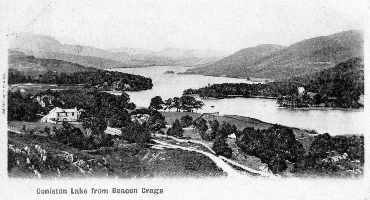 Coniston Lake, Lake District, Cumbria, 1902 av Unbekannt