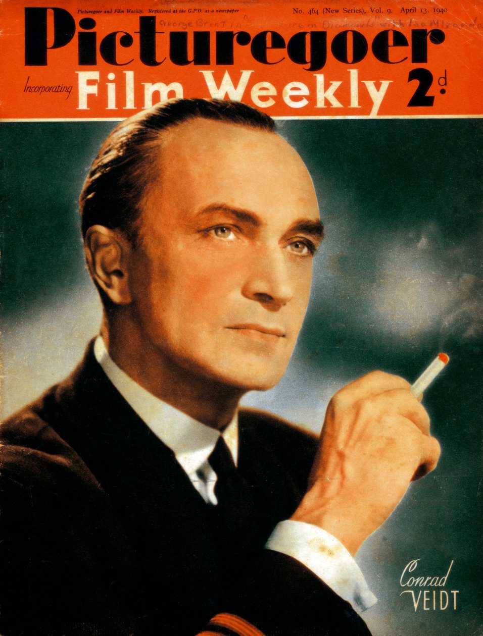 Conrad Veidt 1893-1943, tysk skuespiller, 1940 av Unbekannt