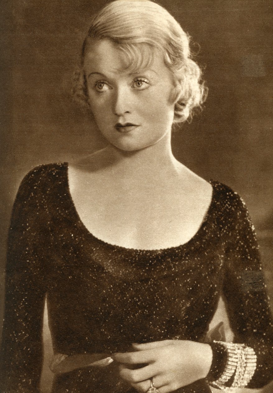 Constance Bennett , amerikansk skuespillerinne, 1933 av Unbekannt