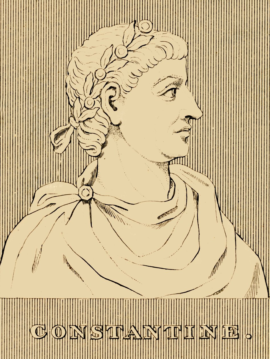 Konstantin, 272 - 337 e.Kr., 1830. av Unbekannt