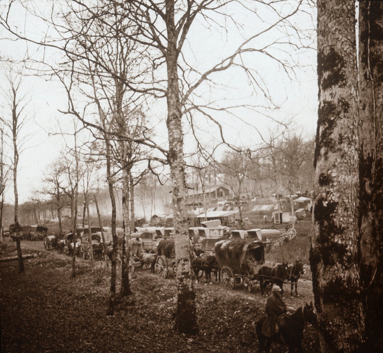 Konvoi, Somme, Nord-Frankrike, c1914-c1918 av Unbekannt