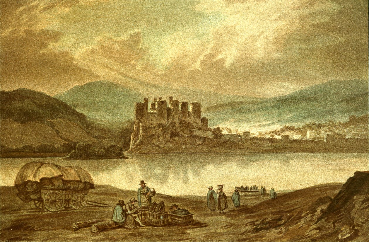 Conway Castle, ca 1900. av Unbekannt