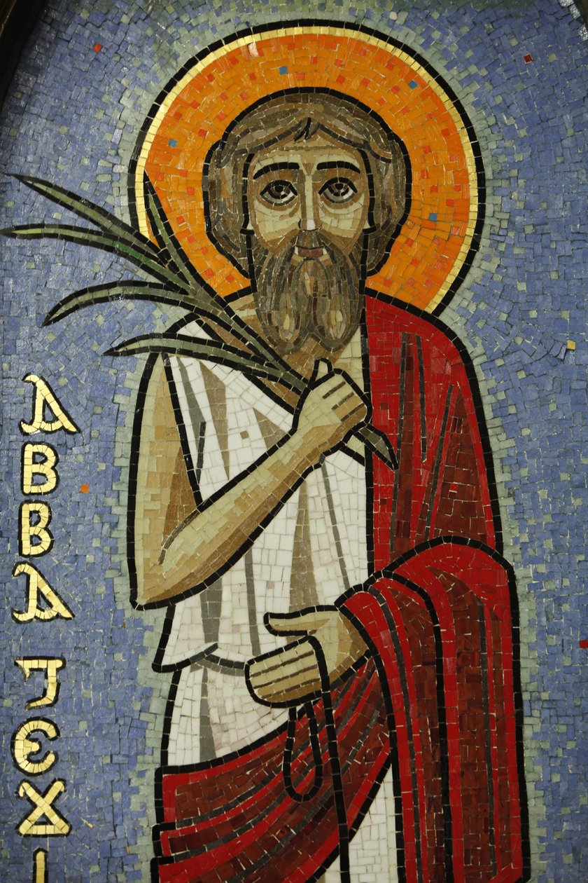 Koptisk ikon: Jesus Cairo Egypt av Unbekannt
