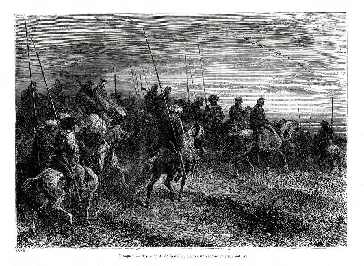 Kosakker, 1886 av Unbekannt