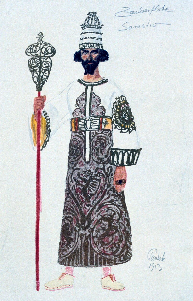 Kostymedesign for Sarastro, 1913 av Unbekannt