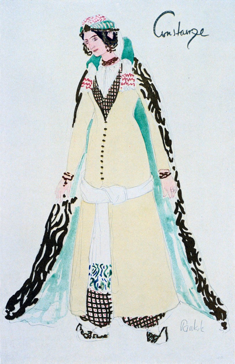 Kostyme for Constanze, c1913 av Unbekannt