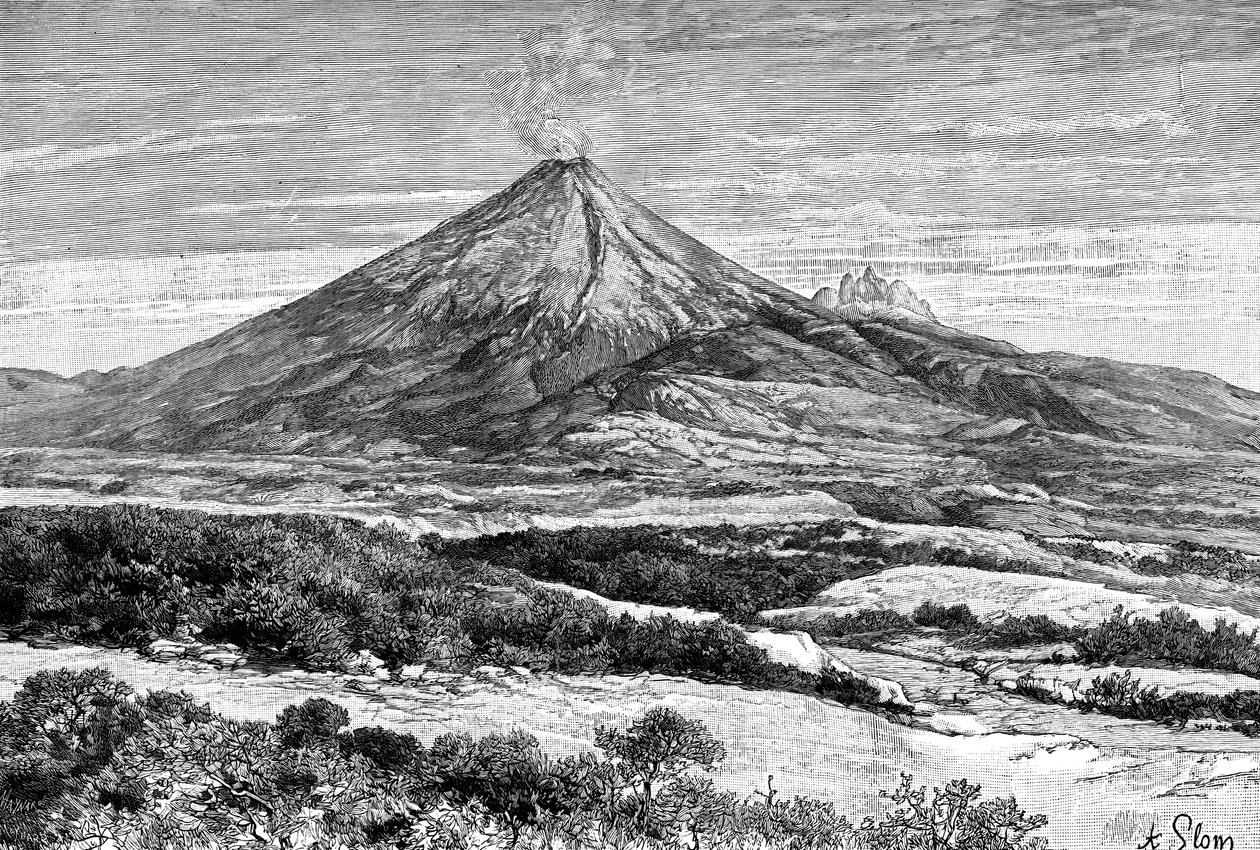 Cotopaxi-vulkanen, Ecuador, 1895 av Unbekannt
