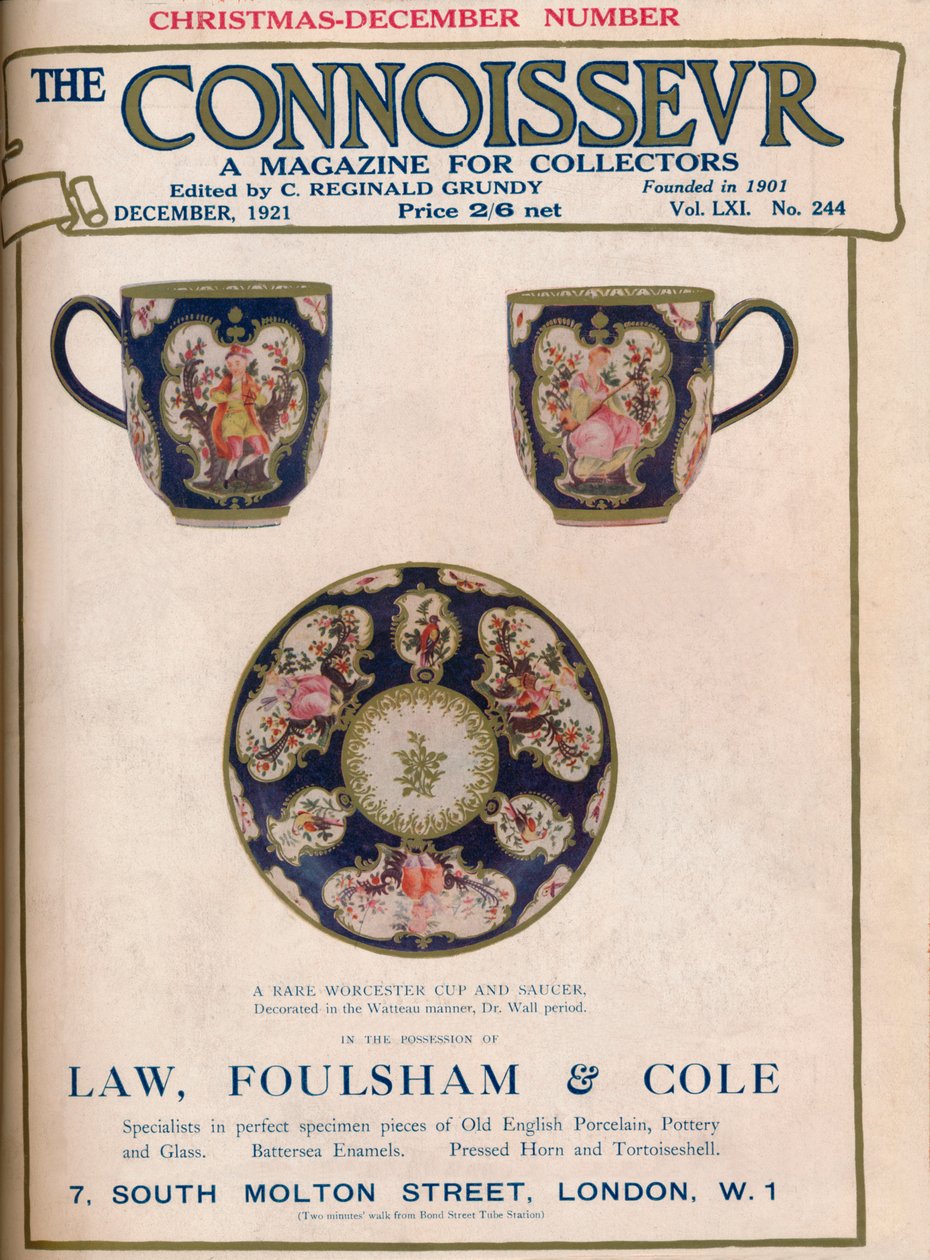 Forside av The Connoisseur, desember 1921 av Unbekannt