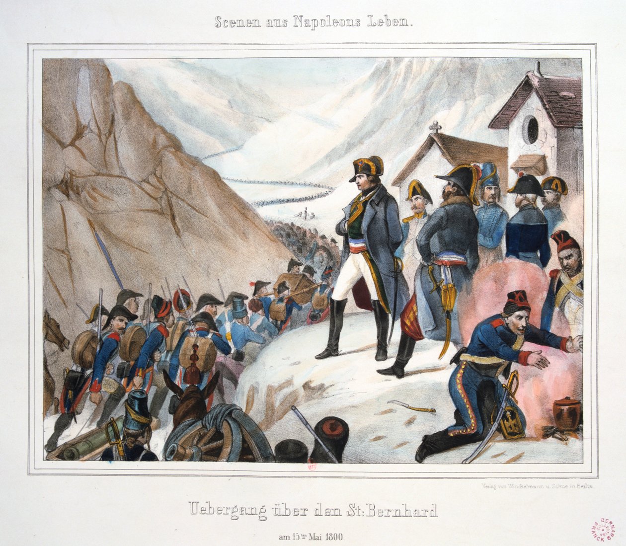 Crossing St Bernard, 15. mai 1800 av Unbekannt