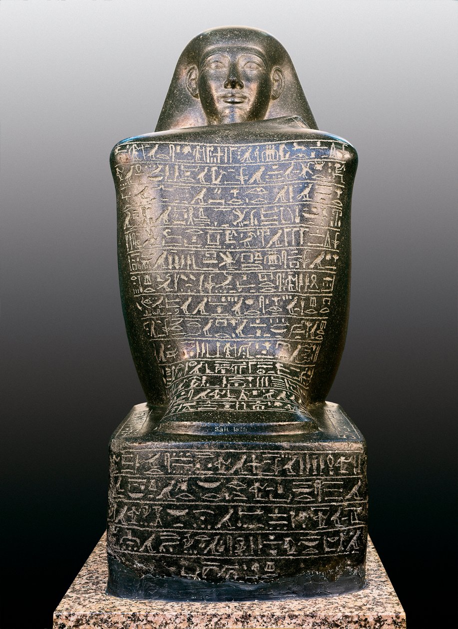 Kubestatue av Sennefer, Egypt av Unbekannt