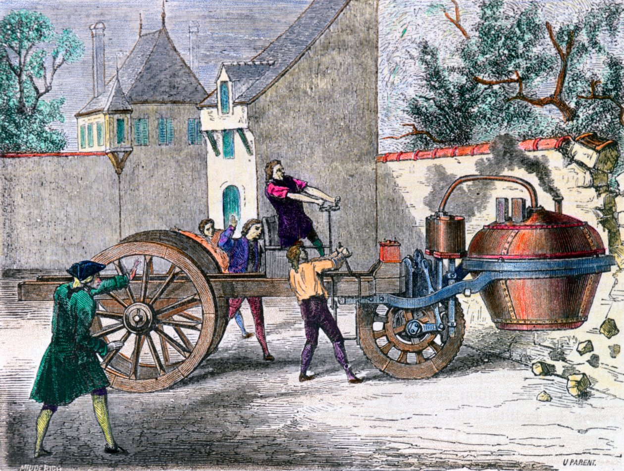 Cugnots dampvogn, 1800-tallet av Unbekannt