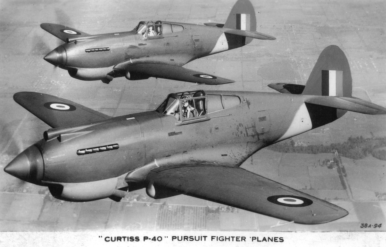 Curtiss P-40 jagerfly av Unbekannt