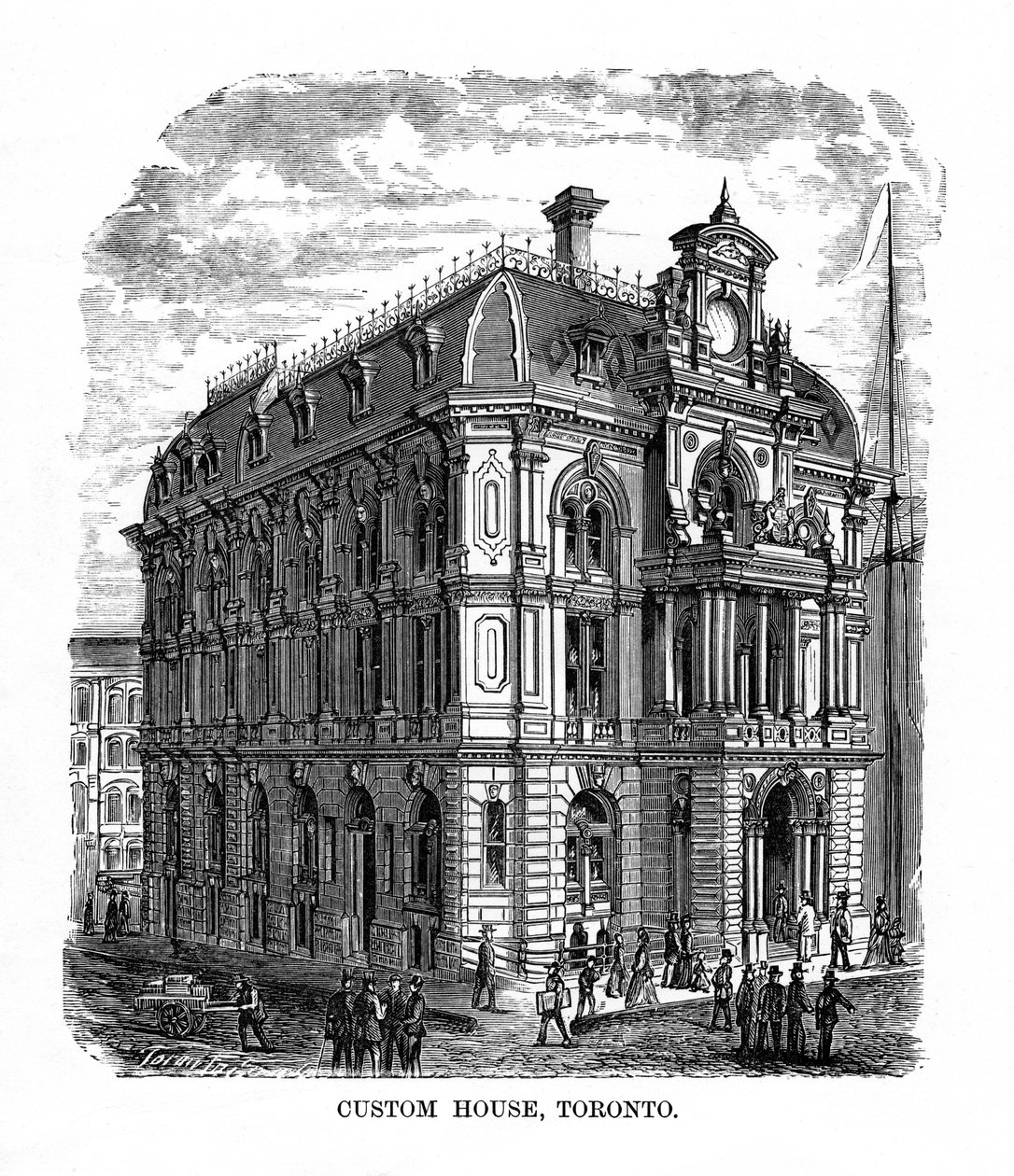 Custom House, Toronto, Ontario, Canada, 1800-tallet av Unbekannt