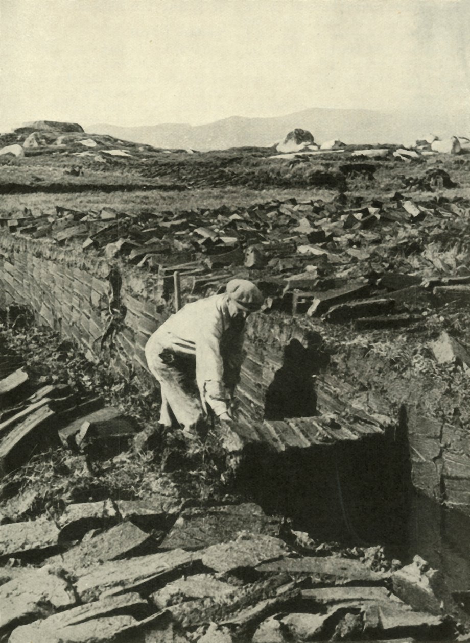 Cutting Turves, c1948. av Unbekannt