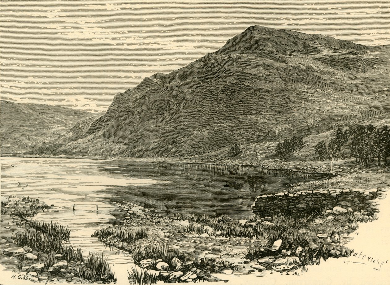 Cwm Buchan Lake og Craig-Y-Saith, 1898. av Unbekannt