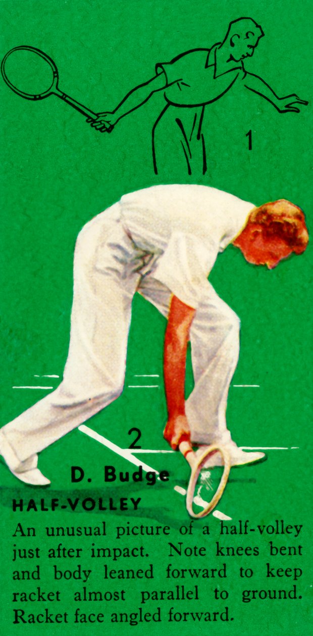 D. Budge - Half-Volley, c1935. av Unbekannt