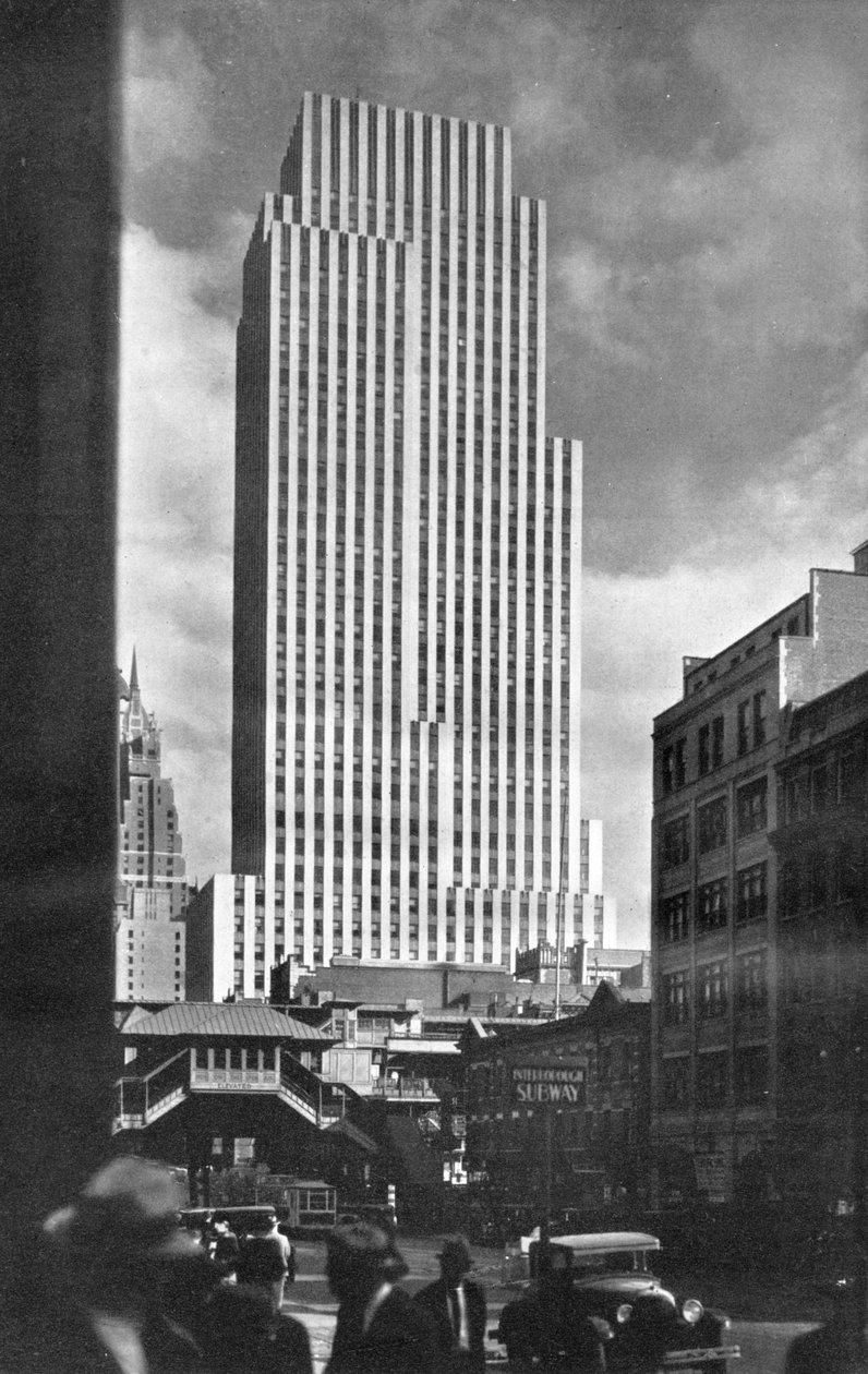 Daily News Building, New York City, 1933 av Unbekannt