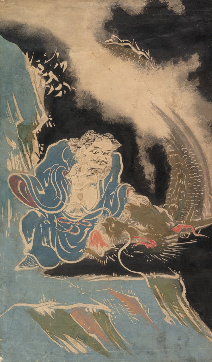Daoist Immortal with Dragon, sannsynligvis 1800-tallet. av Unbekannt