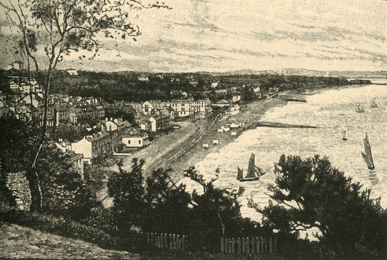 Dawlish, fra Lea Mount, 1898. av Unbekannt