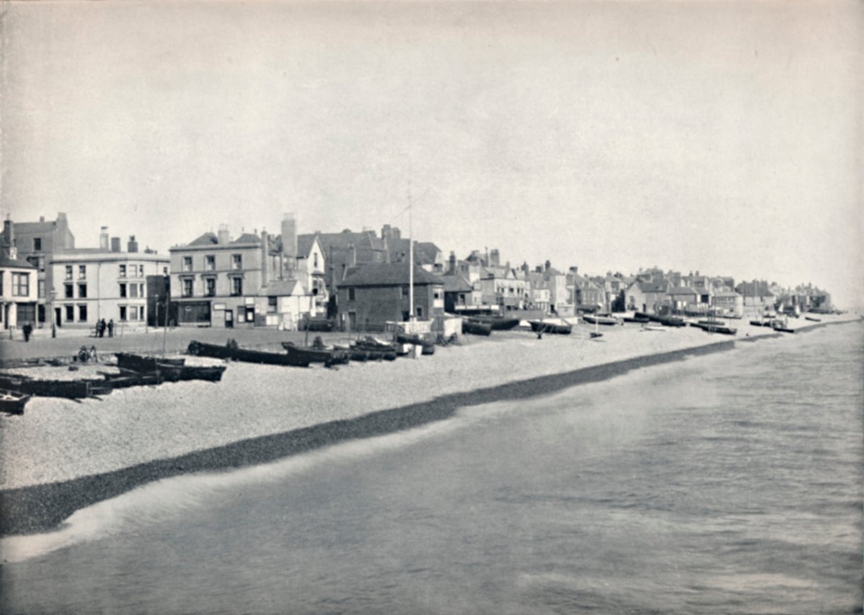 Deal - Looking Along the Beach, 1895 av Unbekannt