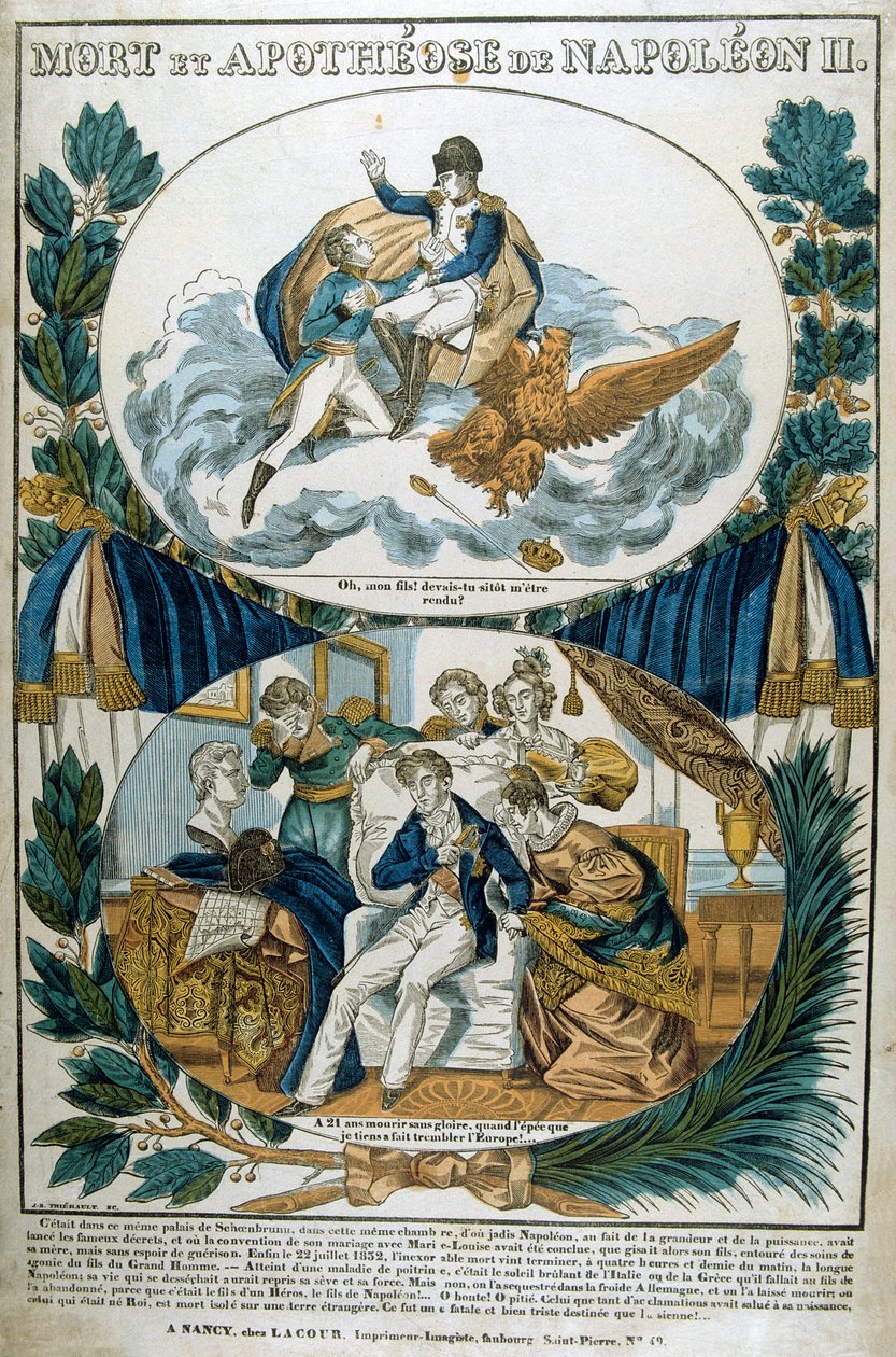 Død og apoteose til Napoleon II, 1800-tallet av Unbekannt
