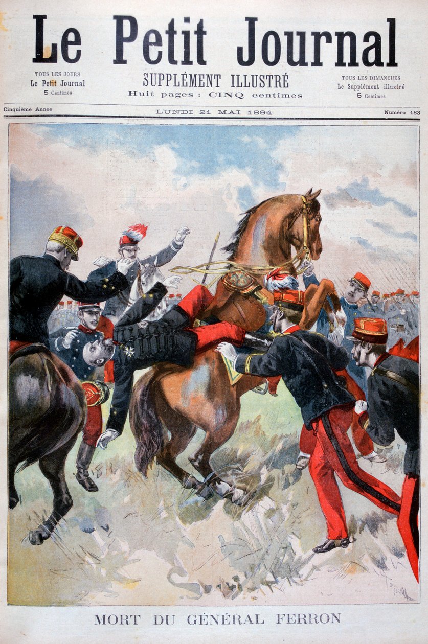 General Ferrons død, 1894 av Unbekannt